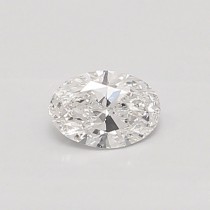 Lab Created 0.38 Carat E-SI2 Oval Diamond