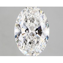 Lab Created 2.45 Carat F-SI1 Oval Diamond