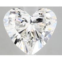 Lab Created 3.02 Carat G-VS1 Heart Shaped Diamond