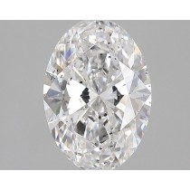 Lab Created 2.51 Carat F-SI1 Oval Diamond