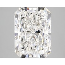 Lab Created 3.43 Carat G-SI1 Radiant Cut Diamond