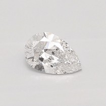 Lab Created 0.40 Carat D-SI1 Pear Shaped Diamond