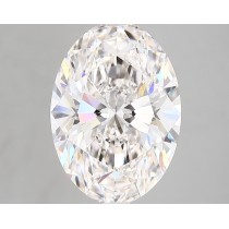 Lab Created 4.13 Carat H-VS1 Oval Diamond