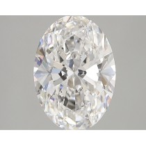 Lab Created 3.28 Carat F-VS2 Oval Diamond