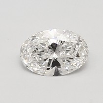 Lab Created 0.71 Carat F-SI1 Oval Diamond