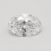 Lab Created 0.71 Carat D-SI1 Oval Diamond