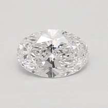 Lab Created 0.51 Carat E-SI1 Oval Diamond