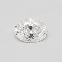 Lab Created 0.43 Carat D-SI1 Oval Diamond