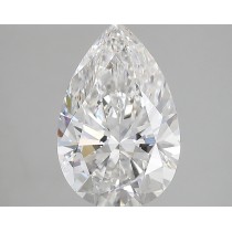 Lab Created 4.04 Carat F-VS2 Pear Shaped Diamond