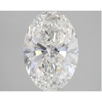 Lab Created 4.41 Carat G-VS1 Oval Diamond