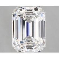 Lab Created 4.06 Carat F-VS1 Emerald Cut Diamond