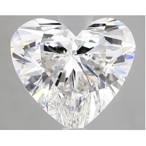 Lab Created 2.92 Carat G-VS2 Heart Shaped Diamond