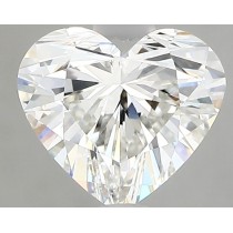 Lab Created 1.82 Carat F-VVS1 Heart Shaped Diamond