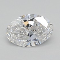 Lab Created 0.58 Carat D-SI1 Oval Diamond