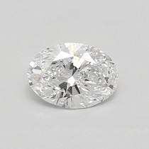 Lab Created 0.63 Carat E-SI1 Oval Diamond