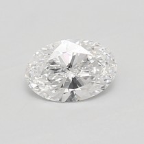 Lab Created 0.61 Carat D-SI1 Oval Diamond