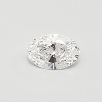 Lab Created 0.45 Carat D-SI1 Oval Diamond Lab Created 0.45 Carat D-SI1 Oval Diamond