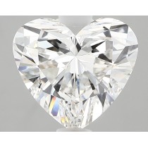 Lab Created 2.99 Carat F-VS1 Heart Shaped Diamond