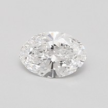 Lab Created 0.59 Carat D-SI1 Oval Diamond