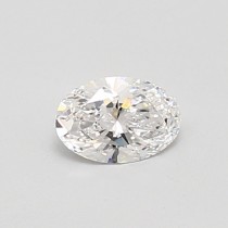 Lab Created 0.44 Carat D-SI1 Oval Diamond