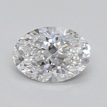 Lab Created 0.57 Carat D-SI1 Oval Diamond Lab Created 0.57 Carat D-SI1 Oval Diamond