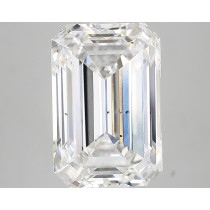 Lab Created 6.07 Carat G-SI1 Emerald Cut Diamond