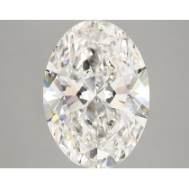 Lab Created 3.90 Carat G-VS1 Oval Diamond
