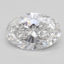 Lab Created 0.59 Carat D-SI1 Oval Diamond