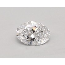 Lab Created 0.38 Carat D-VS1 Oval Diamond
