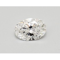 Lab Created 0.43 Carat D-SI1 Oval Diamond Lab Created 0.43 Carat D-SI1 Oval Diamond