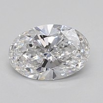 Lab Created 0.61 Carat D-SI1 Oval Diamond