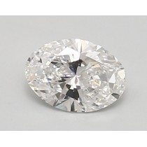 Lab Created 0.83 Carat D-VS2 Oval Diamond