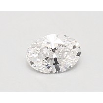 Lab Created 0.38 Carat D-VS2 Oval Diamond