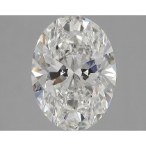 Lab Created 3.18 Carat G-VS1 Oval Diamond