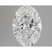 Lab Created 3.30 Carat G-VS2 Oval Diamond