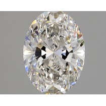 Lab Created 2.33 Carat H-VS1 Oval Diamond