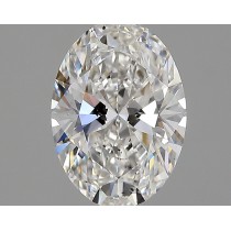 Lab Created 2.17 Carat G-SI1 Oval Diamond