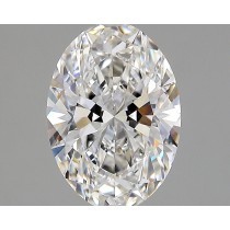 Lab Created 2.47 Carat G-VVS2 Oval Diamond
