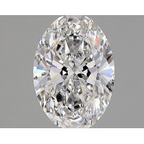 Lab Created 1.67 Carat F-SI2 Oval Diamond