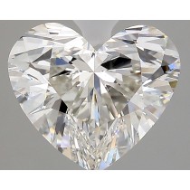 Lab Created 3.07 Carat H-VS1 Heart Shaped Diamond