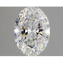 Lab Created 2.63 Carat G-VS1 Oval Diamond