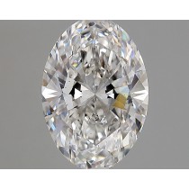 Lab Created 2.26 Carat G-SI1 Oval Diamond