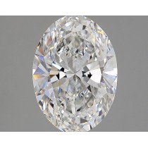 Lab Created 2.51 Carat F-VS1 Oval Diamond