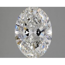 Lab Created 4.09 Carat G-VS1 Oval Diamond