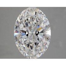 Lab Created 4.04 Carat G-VS1 Oval Diamond