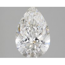 Lab Created 3.51 Carat G-VS1 Pear Shaped Diamond