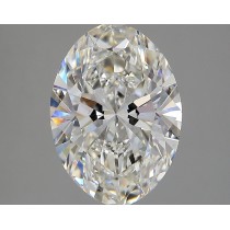 Lab Created 4.04 Carat H-VS2 Oval Diamond