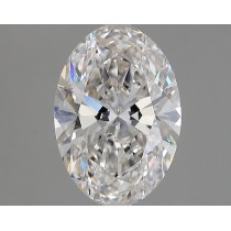 Lab Created 2.48 Carat G-VS1 Oval Diamond
