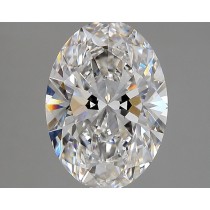 Lab Created 3.26 Carat G-VS1 Oval Diamond
