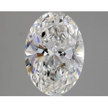 Lab Created 3.64 Carat G-VS1 Oval Diamond
